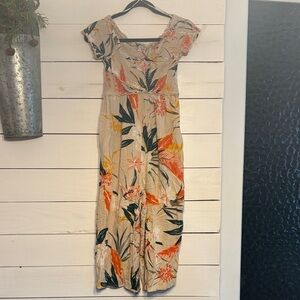 Floral Print Women's Jumpsuit (Juniors)